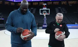 Cumhurbaşkanı Erdoğan, NBA efsanesi ile pota başında