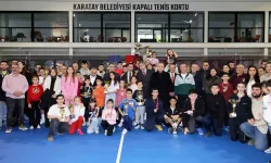 Konya Karatay'da tenis heyecanı ödülle taçlandı