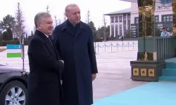 Özbekistan Cumhurbaşkanı Mirziyoyev Beştepe'de