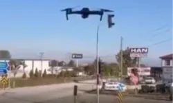 Düzce'de drone destekli trafik denetimleri sürüyor
