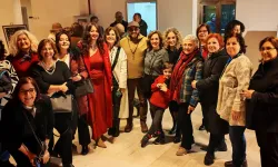 İstanbul Bakırköy'de kursiyerlerden karma resim sergisi