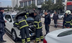 Adıyaman'da hastane otoparkında korkutan anlar