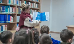 Ankara Keçiören'de minik öğrenciler kütüphane atmosferini yaşadı