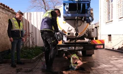 Antalya Kaleiçi'nde 10 kilometrelik kanalizasyon hattı temizlendi
