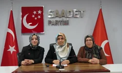 Bursa'da Saadet Partili kadınlardan okul saldırılarına tepki