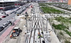 Konya'da Stadyum-Şehir Hastanesi Tramvay Hattı hızla ilerliyor