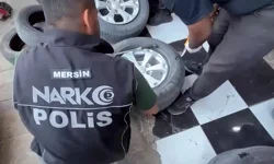 Mersin'de lastiklere gizlenmiş kilolarca eroin ele geçirildi