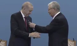 Cumhurbaşkanı Erdoğan'a Kazakistan'da 'Hoca Ahmet Yesevi Nişanı' takdim edildi