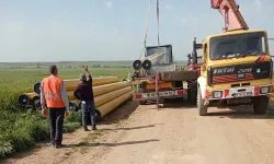 İpsala İbriktepe'de doğal gaz için ilk kazma