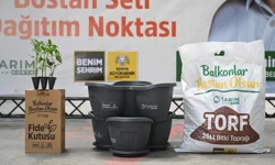 Konya'da bostan setleri dağıtılıyor