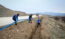 Malatya Yazıhan'da içme suyu hattı yenileniyor