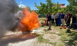 Hastanede yangın tatbikatı