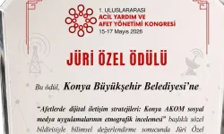 Konya AKOM'a uluslararası kongreden jüri özel ödülü