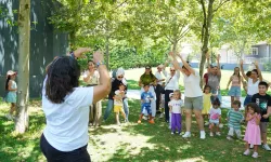 İstanbul Beylikdüzü'nde anne ve çocuklar tatil arasında