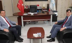 Kütahya'da Başkan Kahveci'den SGK İl Müdürü Sayar'a nezaket