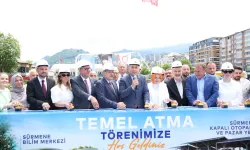 Trabzon Sürmene'de kapalı otopark ve pazar yerinin temeli atıldı