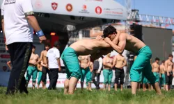 Ankara Keçiören'de genç pehlivanlar er meydanında buluştu