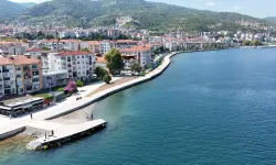 Değirmendere sahili dalga kırıcı setle güçlendirildi