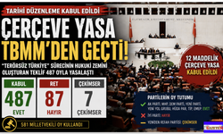 Çerçeve Yasa TBMM’den geçti: 467 evet, 87 hayır, 7 çekimser