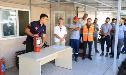 Kayseri Talas personeline yangın eğitimi