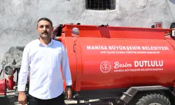 Manisa Büyükşehir'in tankeri yangının köye ulaşmasını engelledi
