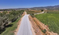 Manisa'da Turgutlu ile Saruhanlı arasında yol çalışması