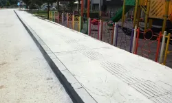 Ordu'da modern kaldırım çalışması