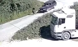 Düzce Yığılca'da otomobilin çarptığı kadın yere savruldu