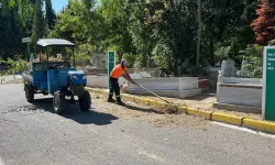 Gebze'de mezarlıklara titiz bakım