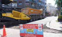 Maltepe'de asfalt çalışması tüm hızıyla sürüyor