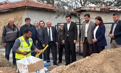 Edirne İbriktepe Köyü'nde doğal gaz çalışmaları incelendi