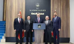 Kültür ve Turizm Bakan Yardımcısı Dr. Coşkun Yılmaz'dan Vali Çiçek'e ziyaret
