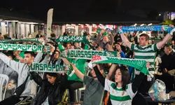 Osmangazi Meydanı'nda Yeşil-Beyaz coşku