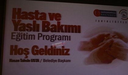 Gaziosmanpaşa Hastanesinde hasta ve yaşlı bakım eğitimi