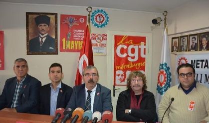 France General Confederation of Labour supports Turkish metal workers' struggle
