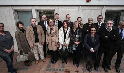11 consuls general from European countries visit Cumhuriyet in solidarity