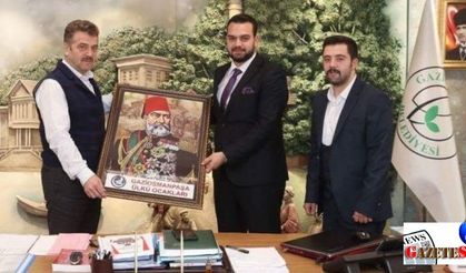 Gaziosmanpaşa Ülkü Ocakları Başkanı Korhan Çalışkan'dan başkan Usta'ya ziyaret