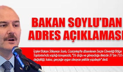 Bakan Soylu'dan açıklama