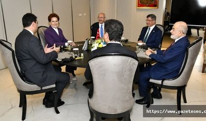 Millet İttifakı'nın Altılı masası beşinci kez toplandı: Liderlerden ortak açıklama