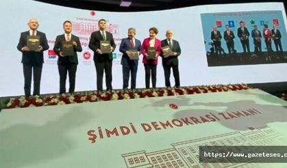 Son Dakika... Altılı masa açıkladı; Seçim barajı yüzde 3, YÖK kaldırılacak...