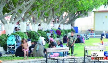 Syrians live outdoors in Turkey’s resort town of Bodrum