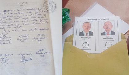 Seçmene verilen oy pusulasından Erdoğan’a basılı oy çıktı