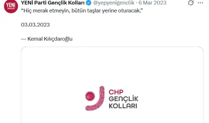 CHP Gençlik Kolları, YENİ Parti'nin ele geçirdiği X hesabını geri aldı!