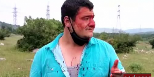Türkkan'ın çiftliğinde İHA muhabirine çirkin saldırı