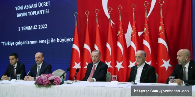 Cumhurbaşkanı Erdoğan açıkladı: Asgari ücreti 5 bin 500 TL