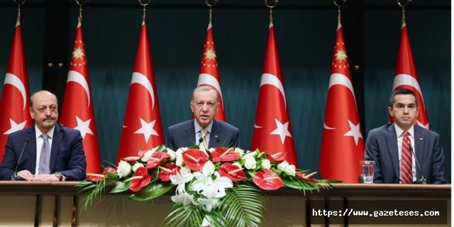 Cumhurbaşkanı Erdoğan açıkladı; Asgari ücreti 8 bin 500 TL