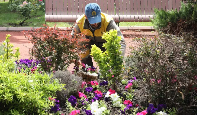 Ankara Keçiören'de seradan parklara uzanan yeşil yolculuk