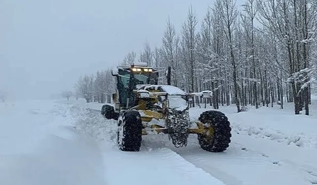 Erzurum'da aşırı kar yağışı ve tipi ulaşımı felç etti