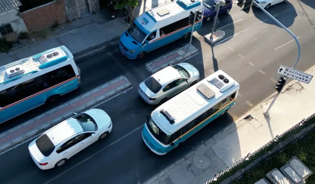 İzmir'de kural tanımayan sürücülere havadan tespit