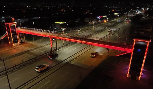 Kadına şiddete karşı turuncu mesaj